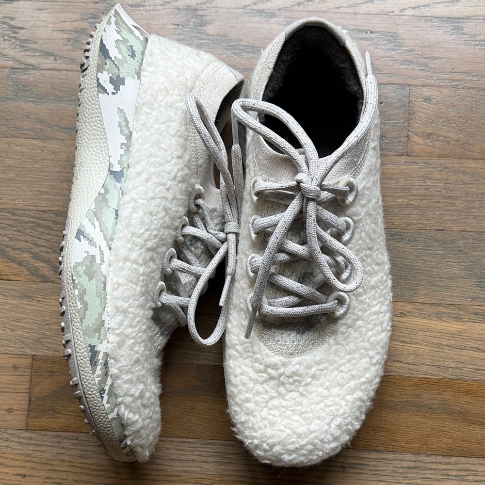 Allbirds Womens Wool Dasher Fluffs Natural White Cloud Pixel Size 9